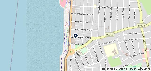 Map showing the location of Savoy Garage - Blackpool