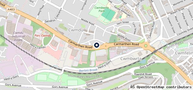 Map showing the location of B Hitchens Garage Services