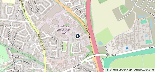 Map showing the location of Bank Top Garage