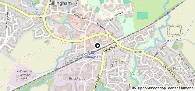 Map showing the location of B B Motors