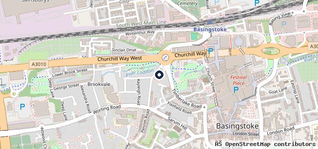 Map showing the location of Basingstoke Autocentre