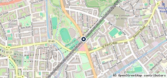 Map showing the location of Abbas Autos