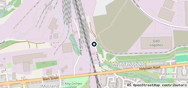 Map showing the location of Bellshill mot's