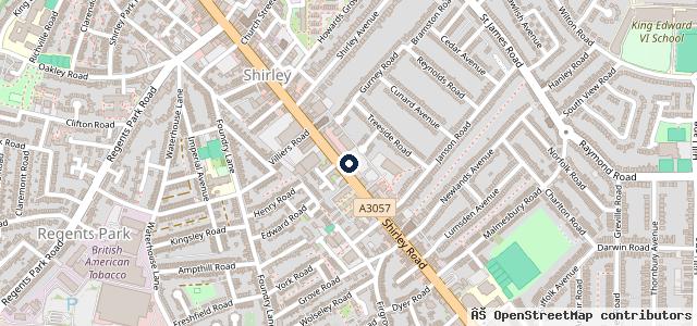 Map showing the location of Breeze Volkswagen Van Centre Southampton