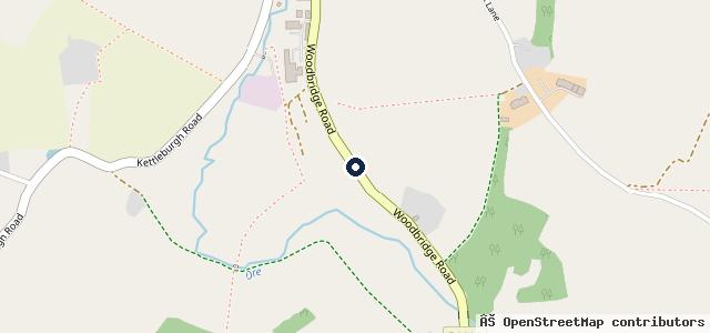 Map showing the location of Broadwater garage