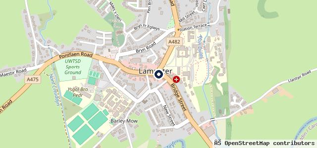Map showing the location of Brondeifi Garage