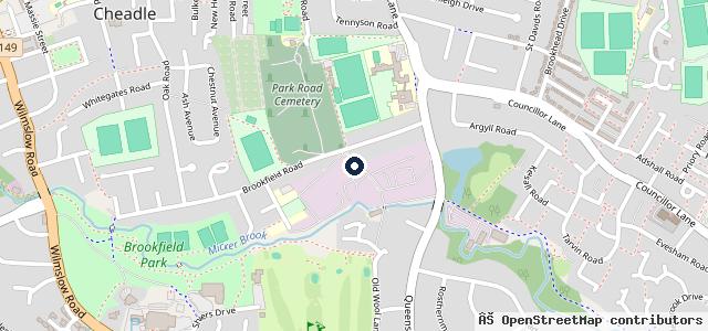 Map showing the location of Brookfield Testing - Class, 4,5,7 MOT Station