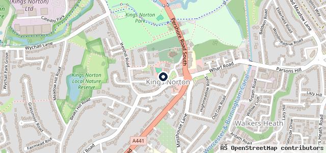 Map showing the location of Cb Mann Motorcycles