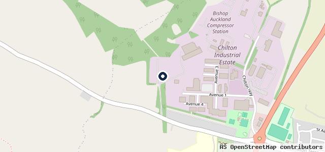Map showing the location of C.C. Automotive