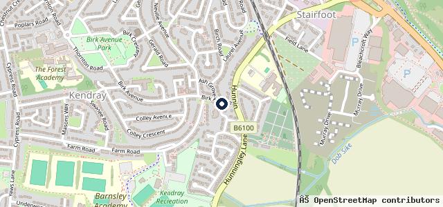 Map showing the location of Central Garage - MOT Test Centre