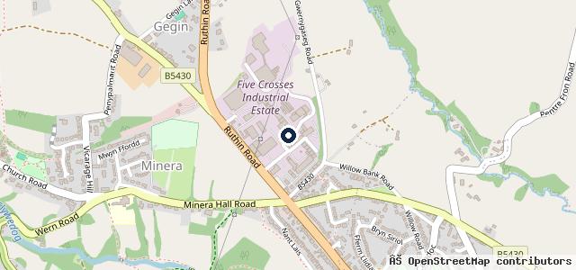 Map showing the location of CJC MOT Test Centre Minera