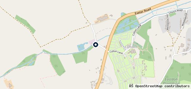 Map showing the location of Cofton Motors Starcross