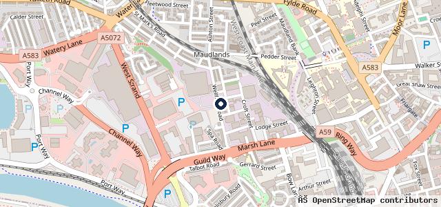 Map showing the location of Croft Bros