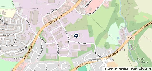 Map showing the location of Crossroads Truck & Bus