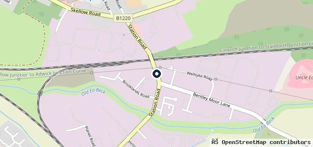 Map showing the location of Adwick M O T & Car Care Centre