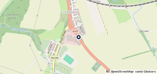 Map showing the location of Croxdale Group