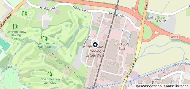 Map showing the location of CWB Autos