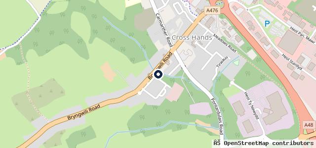 Map showing the location of Cross Motors