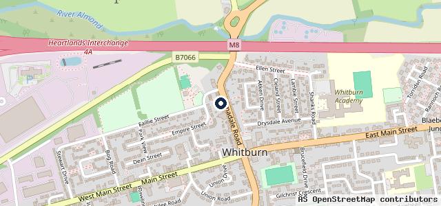Map showing the location of D&G Autocare Whitburn