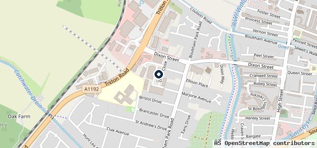 Map showing the location of Dack Motor Group Lincoln
