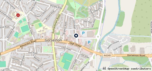 Map showing the location of David Coe Garage Services