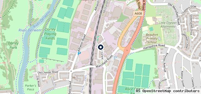 Map showing the location of Windmill Garage