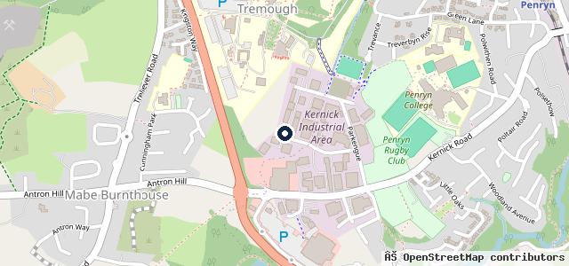 Map showing the location of Eastwood Garage