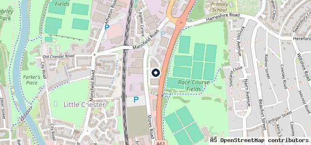 Map showing the location of Elite & Performance Jags