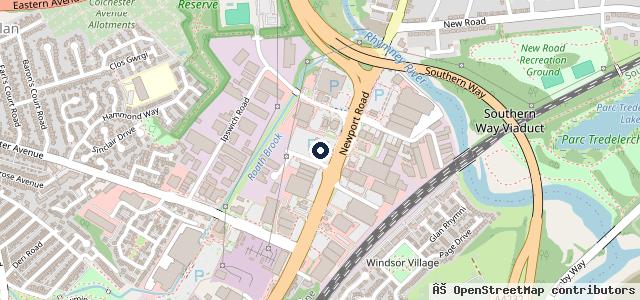 Map showing the location of Evans Halshaw Ford Cardiff