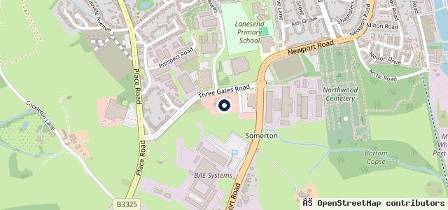 Map showing the location of Van Mossel Esplanade