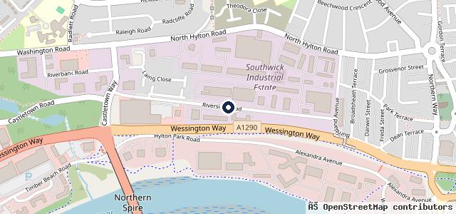 Map showing the location of Evans Halshaw Sunderland Nissan Authorised Repairer