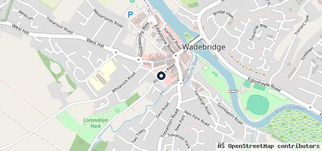 Map showing the location of Fisher's Garage