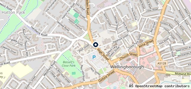 Map showing the location of Forest Gate Corby