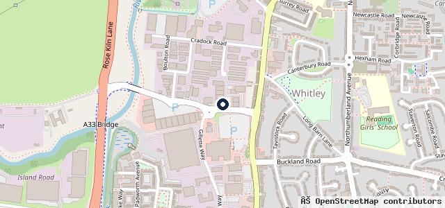 Map showing the location of Formula One Autocentres - Reading