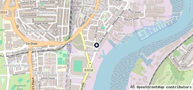 Map showing the location of Citroën Wilmoths – Southampton