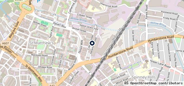Map showing the location of Gin's Auto Centre