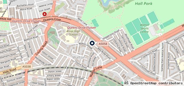 Map showing the location of Walton MOT and Car Service Centre Walton | Liverpool