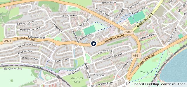 Map showing the location of Burntisland Auto Repairs