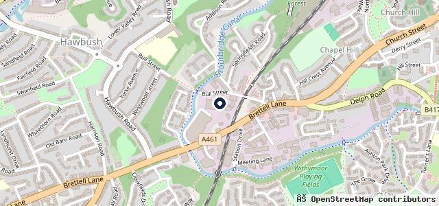 Map showing the location of Griffiths M O T Centre