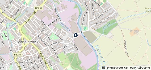 Map showing the location of Hales Garage