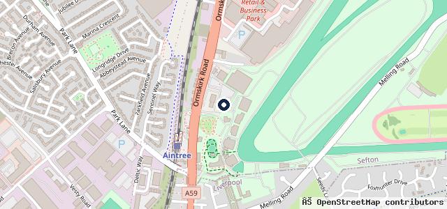 Map showing the location of Halfords Autocentres | Liverpool