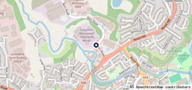 Map showing the location of Halfords Garage Services Congleton