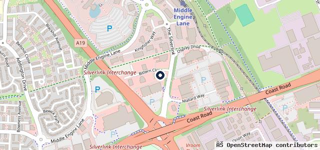 Map showing the location of Stoneacre Newcastle Silverlink Pentagon House