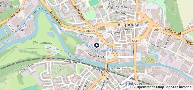 Map showing the location of Impact Bodyshop