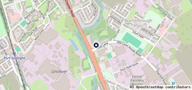 Map showing the location of Group 1 Volkswagen Wirral