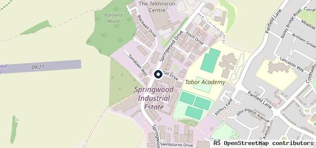 Map showing the location of JW Gibbs Auto Engineering