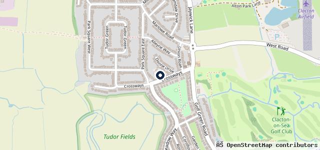 Map showing the location of Jaywick M O T Centre