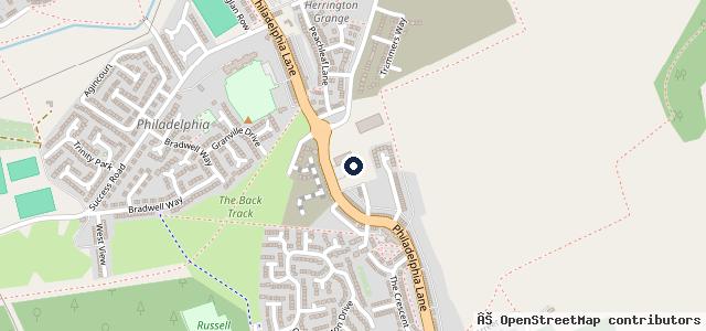 Map showing the location of K B Tyres (NE) Ltd First Stop
