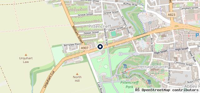Map showing the location of Flear & Thomson - Kia (Dunfermline)
