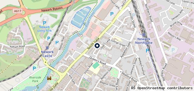 Map showing the location of Sherwood Motors
